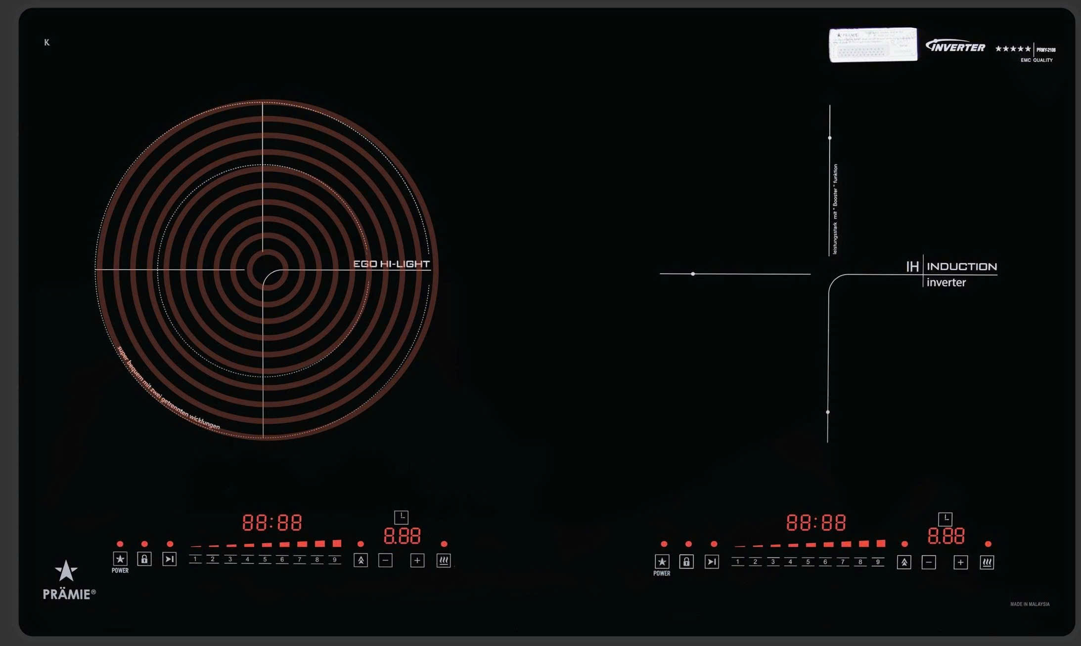 Bếp điện từ Pramie PRMY-2108